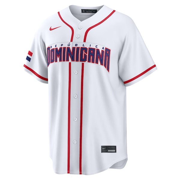 Juan Soto Dominican Republic Baseball Nike 2026 World Baseball Classic Home Stadium Jersey - White/Royal - Image 3