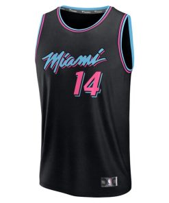 Alternative view of Tyler Herro Miami Heat  Youth 2025/26 City Edition Fast Break Jersey - Black