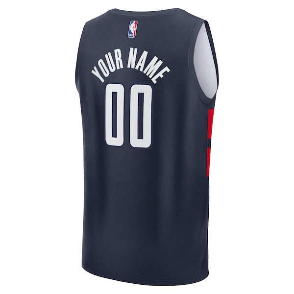 Washington Wizards Youth Fast Break Custom Replica Jersey - Navy - Statement Edition - Image 3