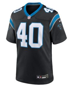 Alternative view of Deion Jones Carolina Panthers Nike  Game Jersey -  Black