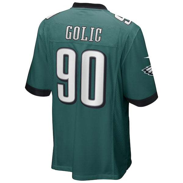 Mike Golic Philadelphia Eagles Nike Game Retired Player Jersey - Midnight Green - Image 3