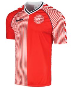 Alternative view of Denmark National Team 1986 Home Replica Jersey - Red