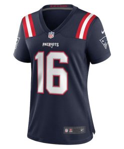 Alternative view of Malik Cunningham New England Patriots Nike Women's Team Game Jersey -  Navy