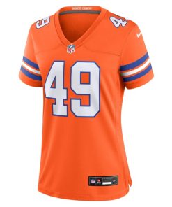Alternative view of Dennis Smith Denver Broncos Nike Women's Mile High Collection 1977 Throwback Retired Player Game Jersey - Orange