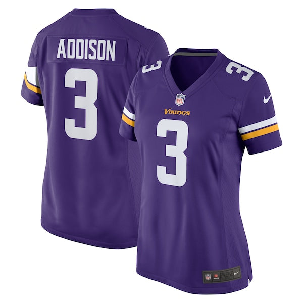 Jordan Addison Minnesota Vikings Nike Women's Team Game Jersey - Purple