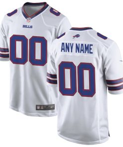 Buffalo Bills Nike Custom Game Jersey - White