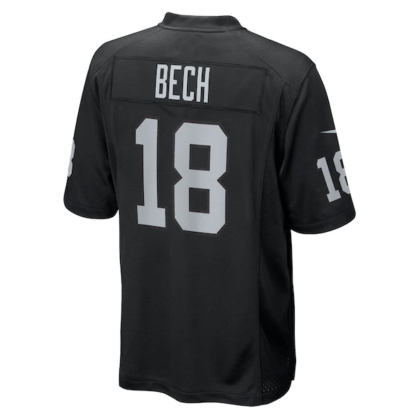 Jack Bech Las Vegas Raiders Nike Team Game Jersey - Black - Image 3