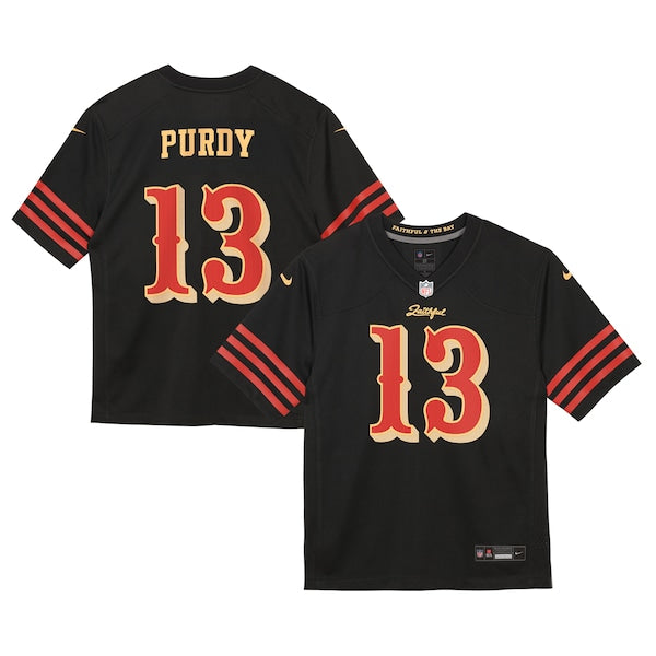 Brock Purdy San Francisco 49ers Nike Preschool 2025 Rivalries Collection Game Jersey - Black