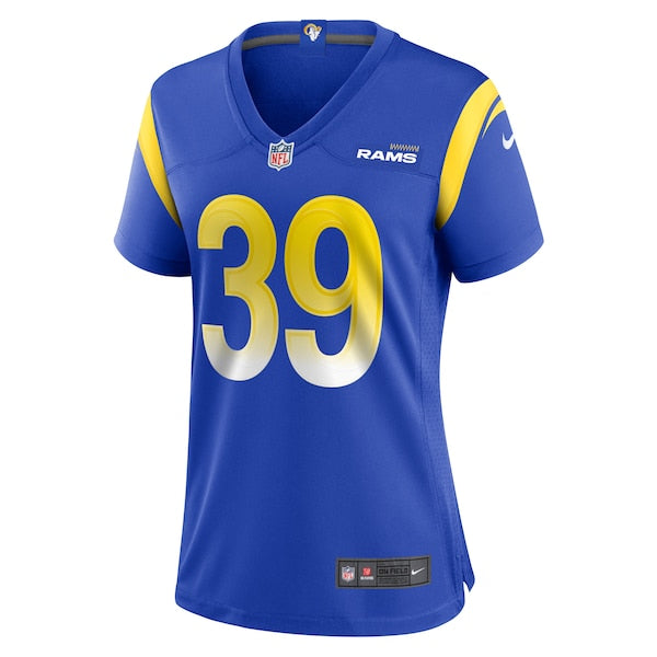 Jaylen McCollough Los Angeles Rams Nike Women's Game Jersey - Royal - Image 2