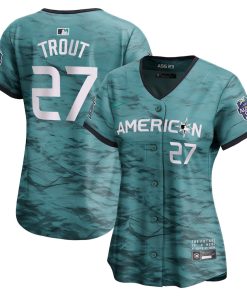 Mike Trout American League Nike Women's 2023 MLB All-Star Game Limited Player Jersey - Teal