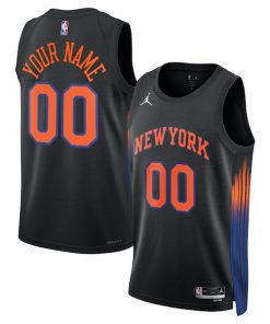 New York Knicks Jordan Brand Unisex Swingman Custom Jersey - Statement Edition - Black
