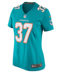 Alternative view of Jake Funk Miami Dolphins Nike Women's  Game Jersey -  Aqua