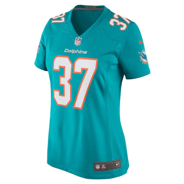Jake Funk Miami Dolphins Nike Women's Game Jersey - Aqua - Image 2