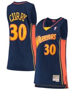Stephen Curry Golden State Warriors  Women's 2009-10 Hardwood Classics Swingman Jersey - Navy