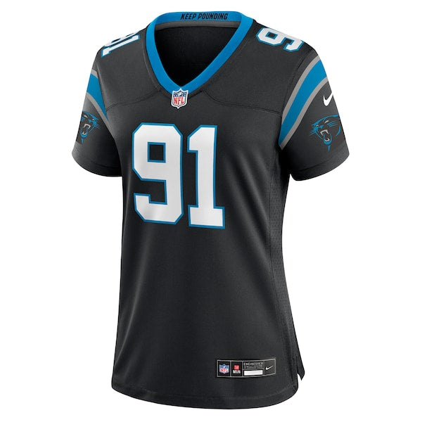 Nick Thurman Carolina Panthers Nike Women's Team Game Jersey - Black - Image 2