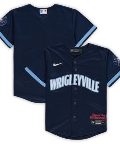 Chicago Cubs Nike Preschool MLB City Connect Replica Team Jersey - Navy