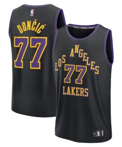 Luka Don?i? Los Angeles Lakers  2025/26 City Edition Fast Break Jersey - Black