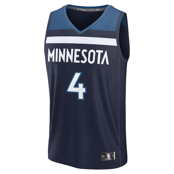 Rob Dillingham Minnesota Timberwolves 2024 NBA Draft Fast Break Player Jersey - Icon Edition - Navy - Image 2