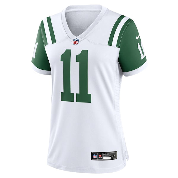 Jermaine Johnson II New York Jets Nike Women's Classic Alternate Player Game Jersey - White - Image 2