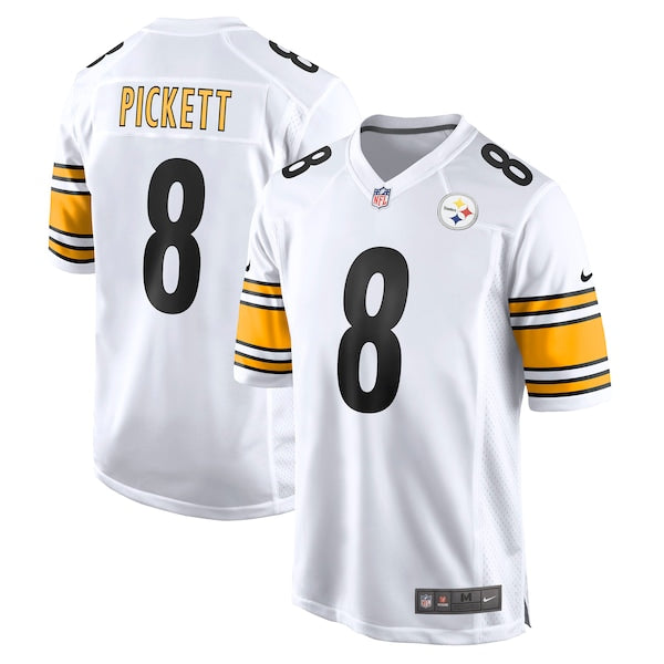 Kenny Pickett Pittsburgh Steelers Nike Player Game Jersey - White/Black - Image 2