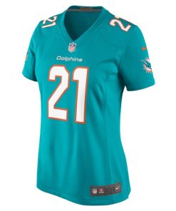 Alternative view of Jordan Poyer Miami Dolphins Nike Women's  Game Jersey -  Aqua