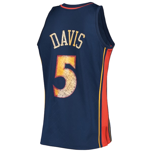 Baron Davis Golden State Warriors 2006/07 Hardwood Classics NBA 75th Anniversary Diamond Swingman Jersey - Royal - Image 3