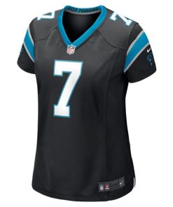 Alternative view of Steve Beuerlein Carolina Panthers Nike Women's Retired Player Jersey - Black