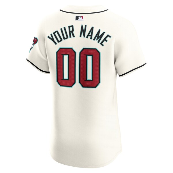 Arizona Diamondbacks Nike Home Elite Custom Jersey - White - Image 3