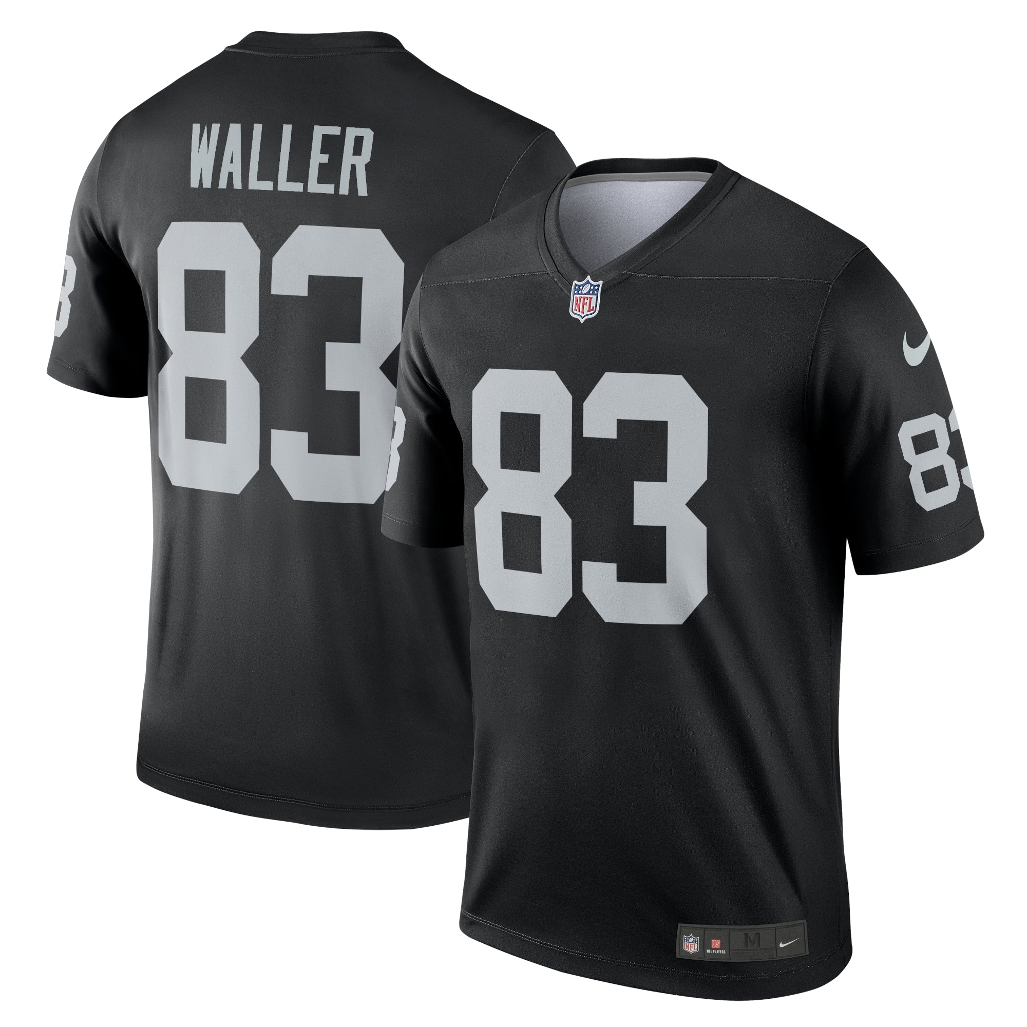 Darren Waller Las Vegas Raiders Nike Alternate Legend Jersey - White/Black - Image 6