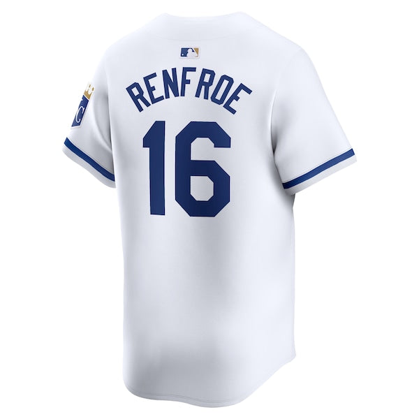 Hunter Renfroe Kansas City Royals Nike Home Limited Player Jersey?ยจC White - Image 3