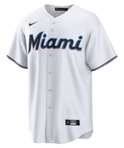 Alternative view of Yuli Gurriel Miami Marlins Nike Replica Player Jersey - White