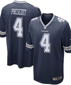 Dak Prescott Dallas Cowboys Nike Game Team Jersey - Navy/White