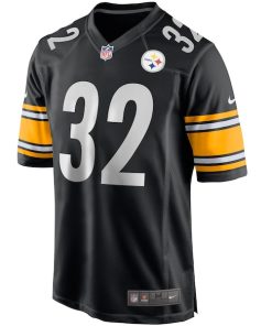 Alternative view of Franco Harris Pittsburgh Steelers Nike Game Retired Player Jersey - Black
