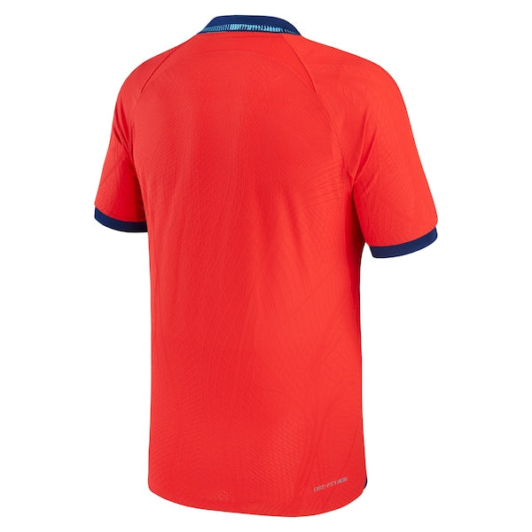 England National Team Nike 2022/23 Away Vapor Match Authentic Blank Jersey - Red - Image 3