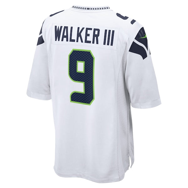 Kenneth Walker III Seattle Seahawks Nike Away Game Player Jersey - White - Image 3