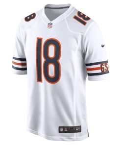 Alternative view of Caleb Williams Chicago Bears Nike 2024 NFL Draft First Round Pick Player Game Jersey - White