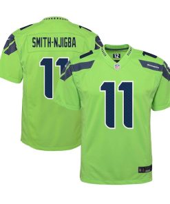Jaxon Smith-Njigba Seattle Seahawks Nike Youth Alternate Player Game Jersey - Neon Green