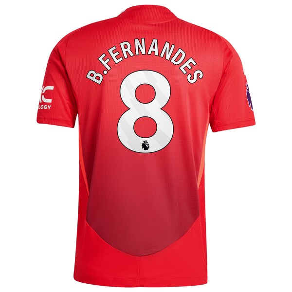 Bruno Fernandes Manchester United 2024/25 Home Authentic Player Jersey - Red - Image 4