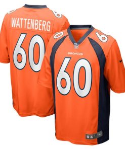 Luke Wattenberg Denver Broncos Nike Game Player Jersey - Orange