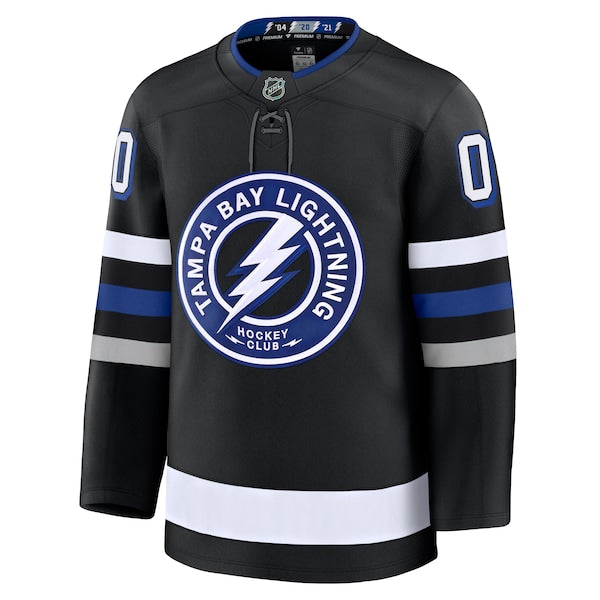 Tampa Bay Lightning Alternate Premium Custom Jersey - Black/Blue/White - Image 3