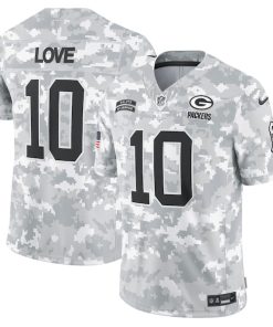 Jordan Love Green Bay Packers Nike 2024 Salute to Service Limited Jersey - Arctic Camo