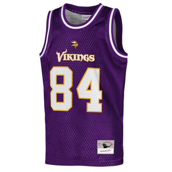 Randy Moss Minnesota Vikings Youth Retired Player NFL Basketball Fashion Jersey - Purple - Image 2