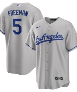Freddie Freeman Los Angeles Dodgers Nike Road Replica Player Jersey - Gray/Royal/White