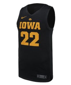 Alternative view of #22 Iowa Hawkeyes Nike Unisex Replica Basketball Jersey - Black