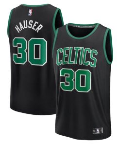 Sam Hauser Boston Celtics  Fast Break Replica Player Jersey - Statement Edition - Black