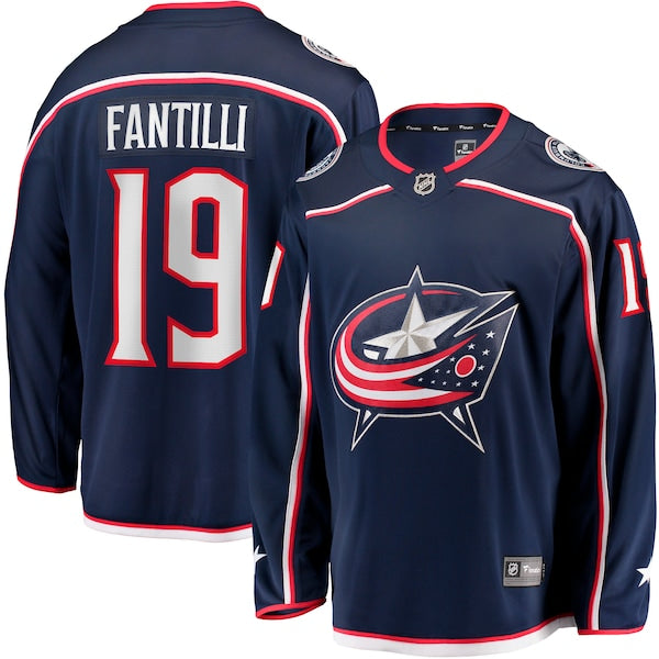 Adam Fantilli Columbus Blue Jackets Home Premier Breakaway Player Jersey - Navy