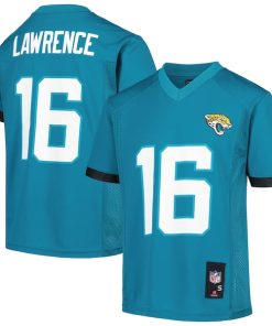 Trevor Lawrence Jacksonville Jaguars Youth  Replica Player Jersey - Teal