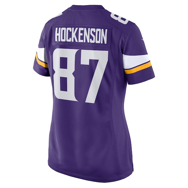 T.J. Hockenson Minnesota Vikings Nike Women's Game Player Jersey - Purple - Image 5