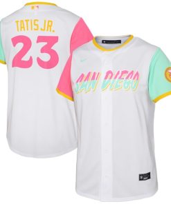 Fernando Tatis Jr. San Diego Padres Nike Preschool 2022 City Connect Replica Player Jersey - White
