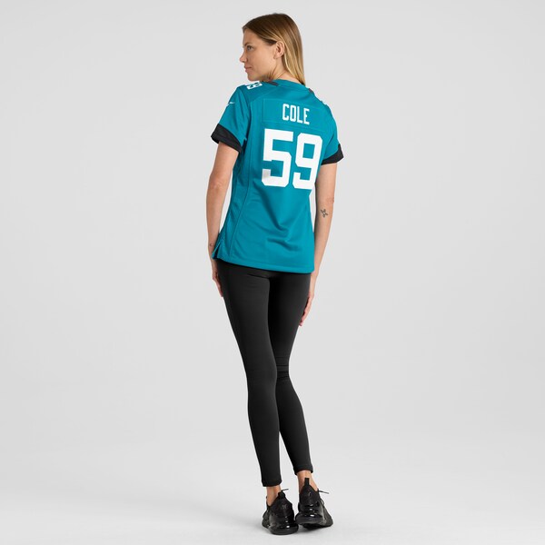 Myles Cole Jacksonville Jaguars Nike Women's Game Jersey - Teal - Image 5